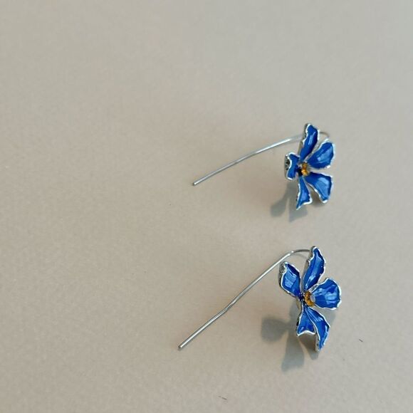 Flower drop earrings N1129 - Picture 3 of 4